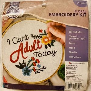 Floral Embroidery Kit